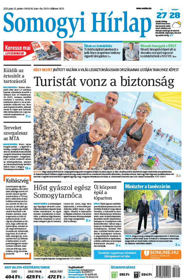 Lapszám: 2025.06.20. + MELLÉKLET