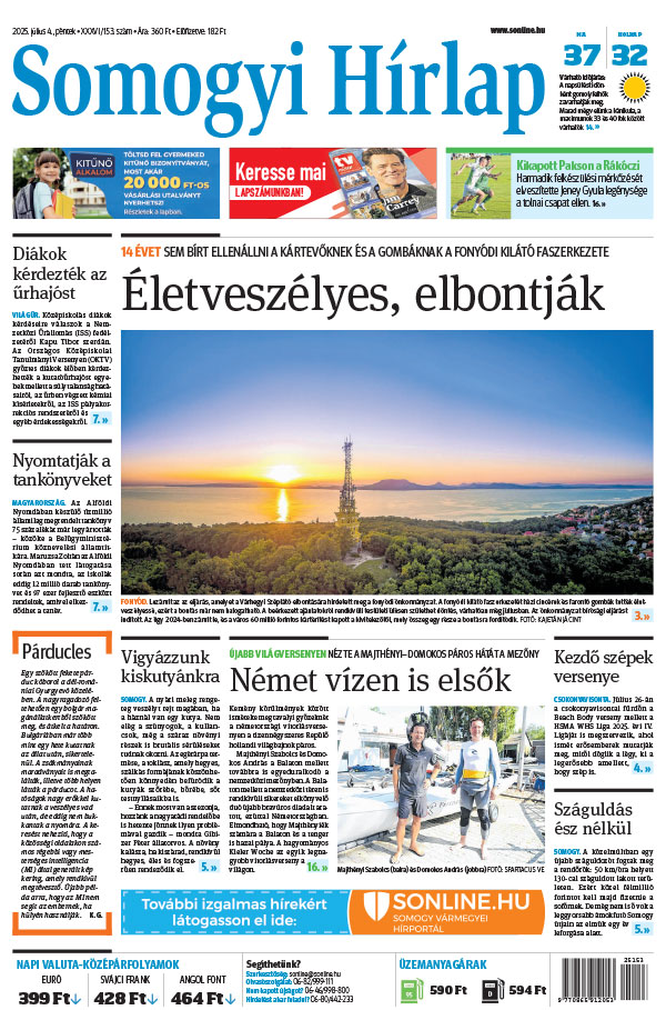 Lapszám: 2025.07.04. + MELLÉKLET