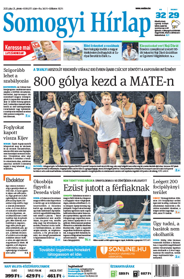 Lapszám: 2025.07.25. + MELLÉKLET