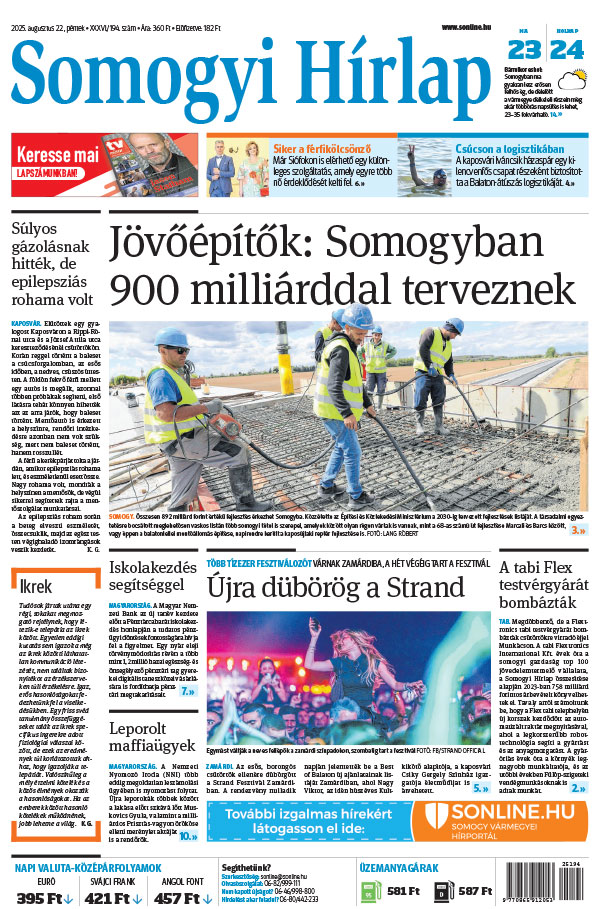 Lapszám: 2025.08.22. + MELLÉKLET