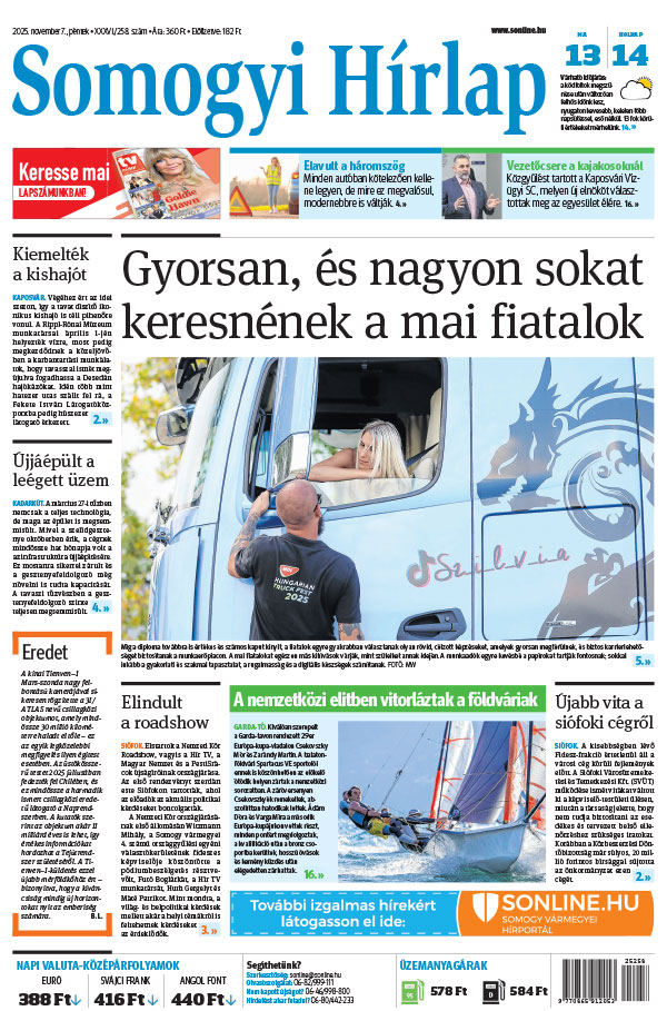 Lapszám: 2025.11.07. + MELLÉKLET