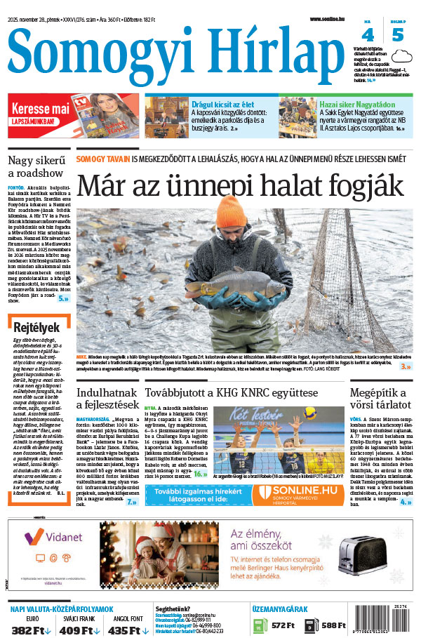 Lapszám: 2025.11.28. + MELLÉKLET