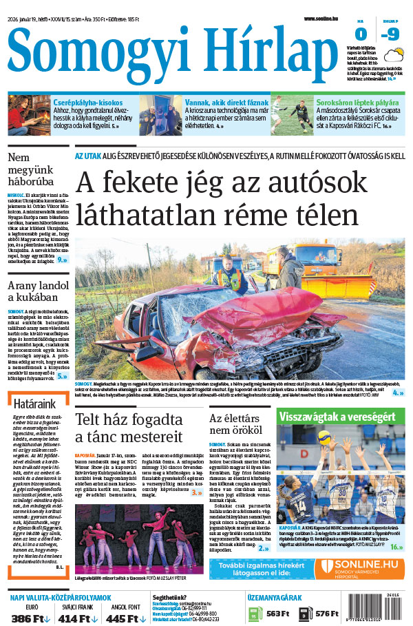 Lapszám: 2026. 01. 19.