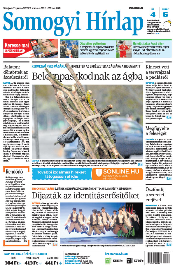 Lapszám: 2026. 01. 23. + MELLÉKLET