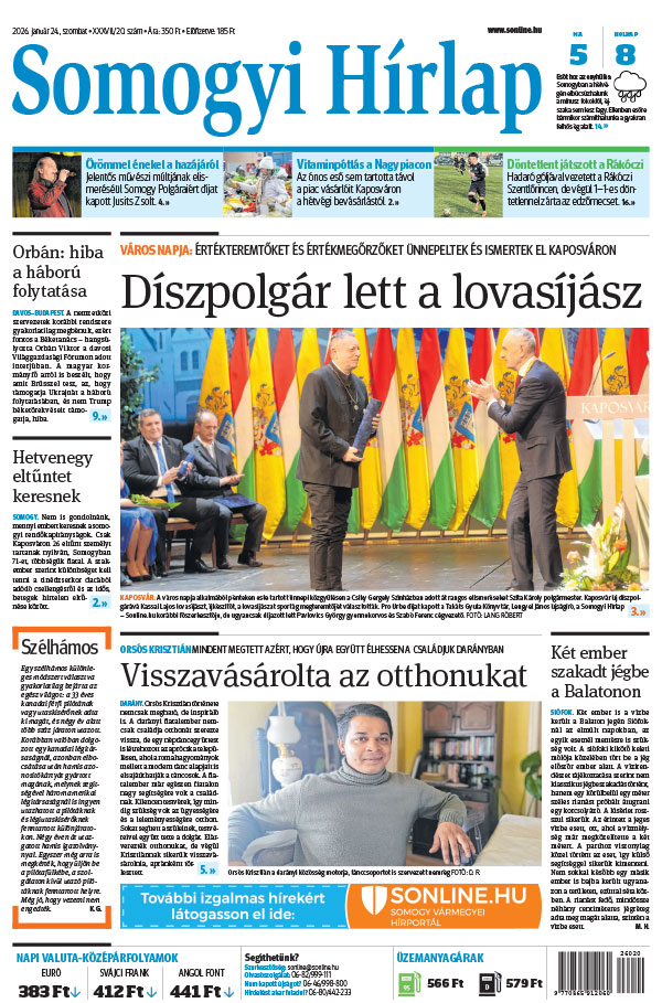 Lapszám: 2026. 01. 24.