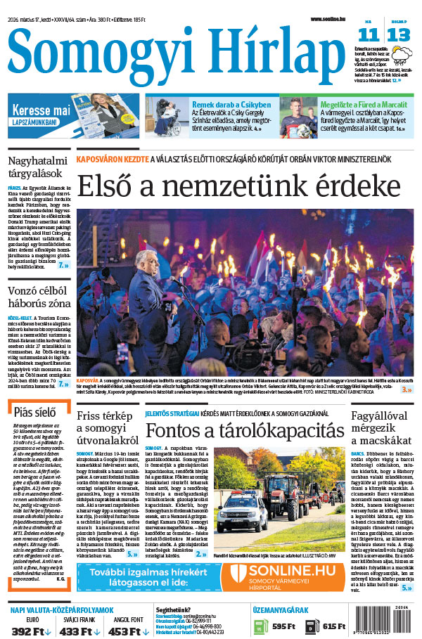 Lapszám: 2026. 03. 17.