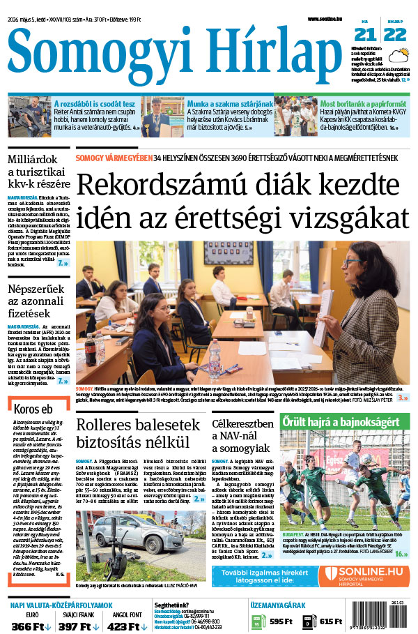 Lapszám: 2026. 05. 05.