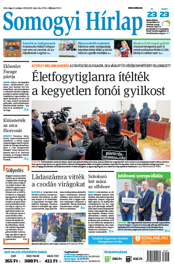 Lapszám: 2026. 05. 09.