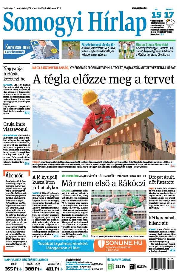 Lapszám: 2026. 05. 12.