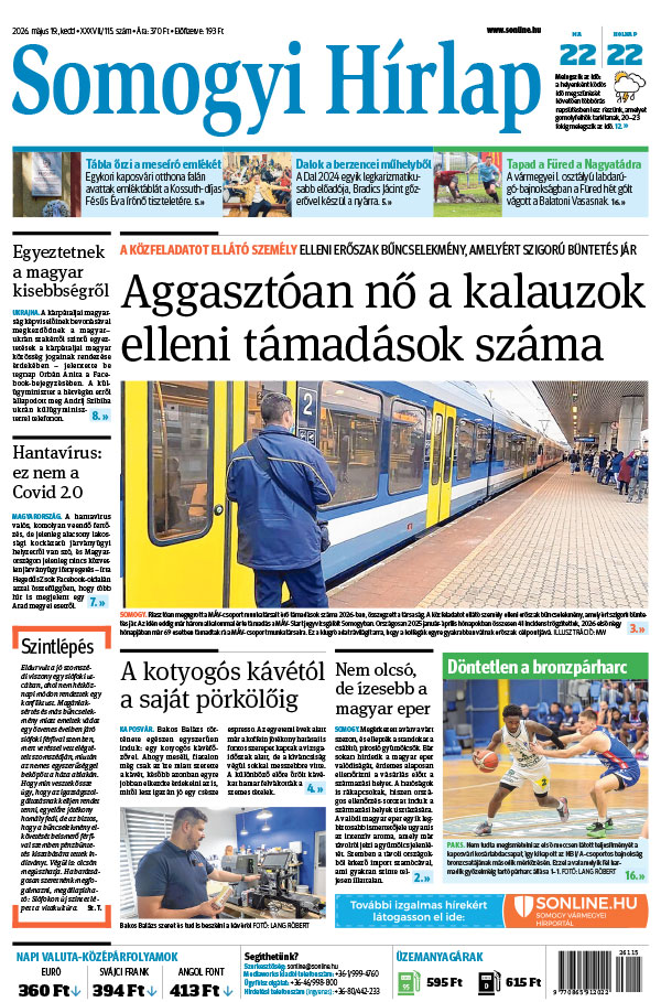 Lapszám: 2026. 05. 19.
