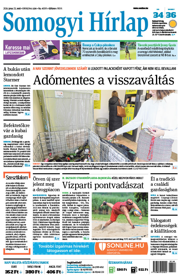 Lapszám: 2026. 06. 23.