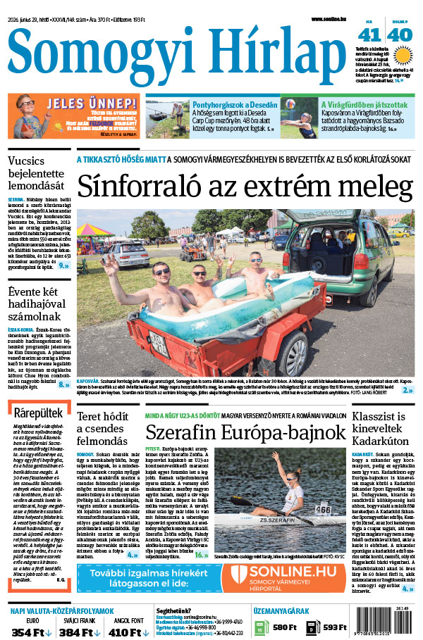 Lapszám: 2026. 06. 29.