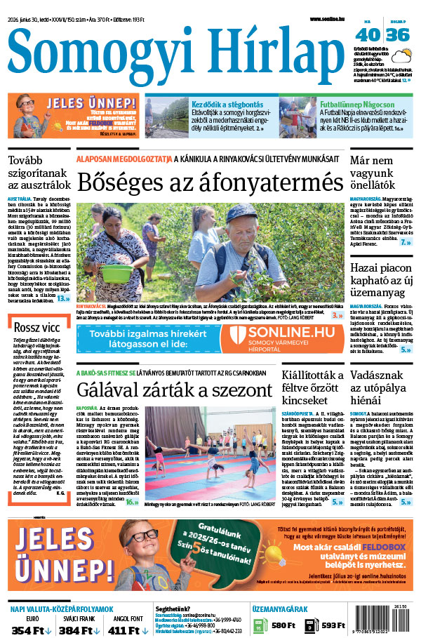 Lapszám: 2026. 06. 30.