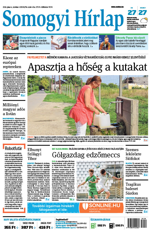 Lapszám: 2026. 07. 04.