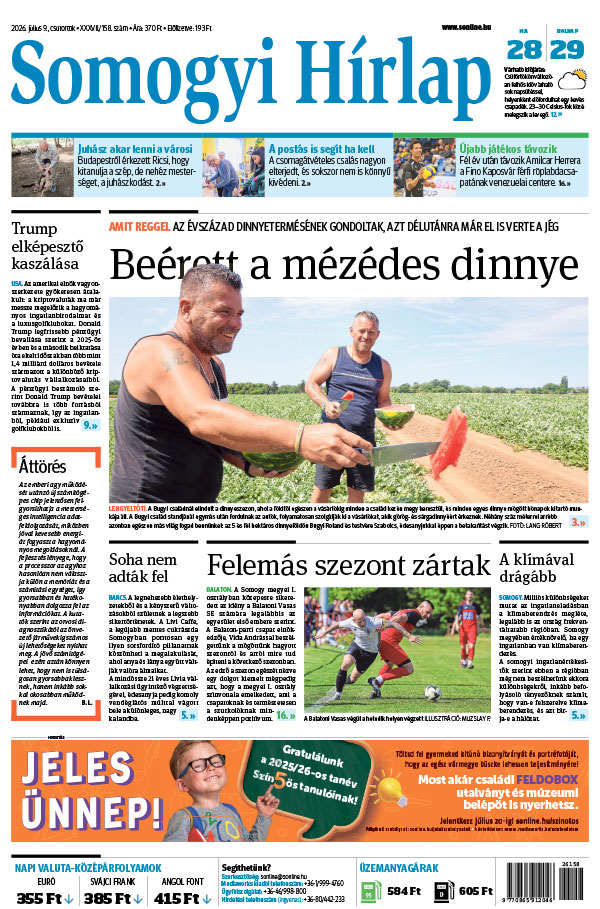 Lapszám: 2026. 07. 09.