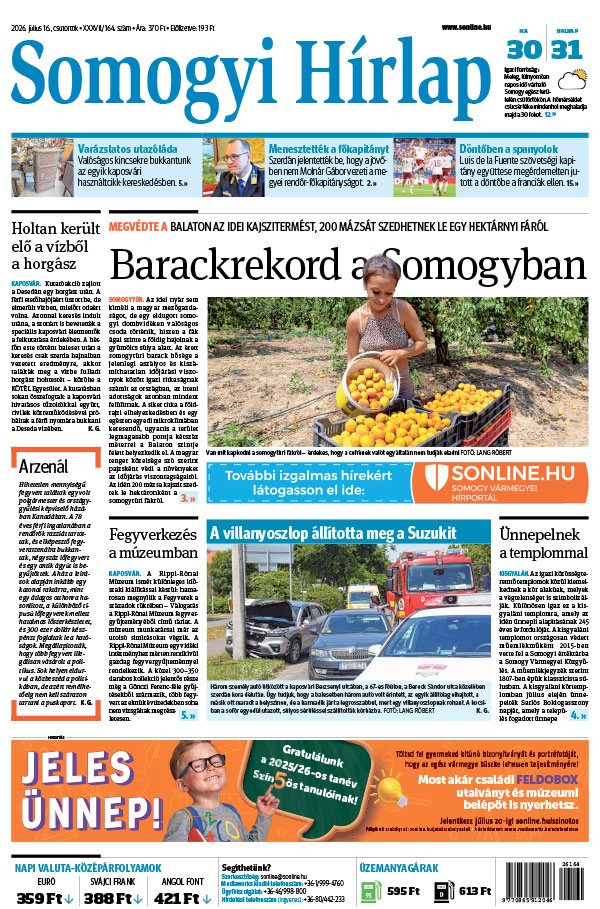 Lapszám: 2026. 07. 16.