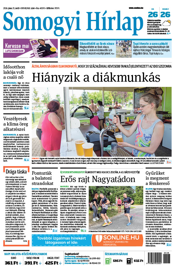 Lapszám: 2026. 07. 21.